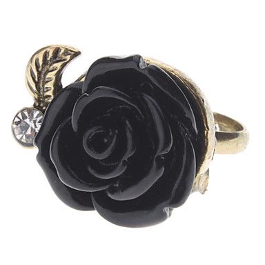 Estilo Vintage Preto Anel